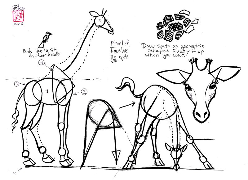 800x583 Draw A Giraffe By Diana Huang