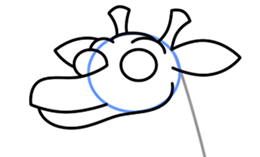 260x157 Cartoon Giraffe Step By Step Drawing Lesson