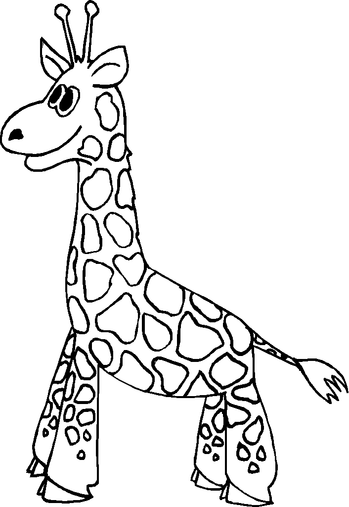 706x1024 Coloring Pictures Of Giraffes 514002