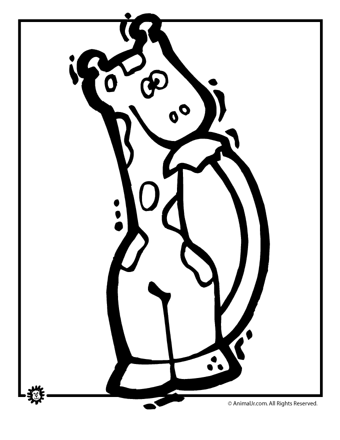 680x880 Cute Cartoon Giraffe Coloring Page Animal Jr.