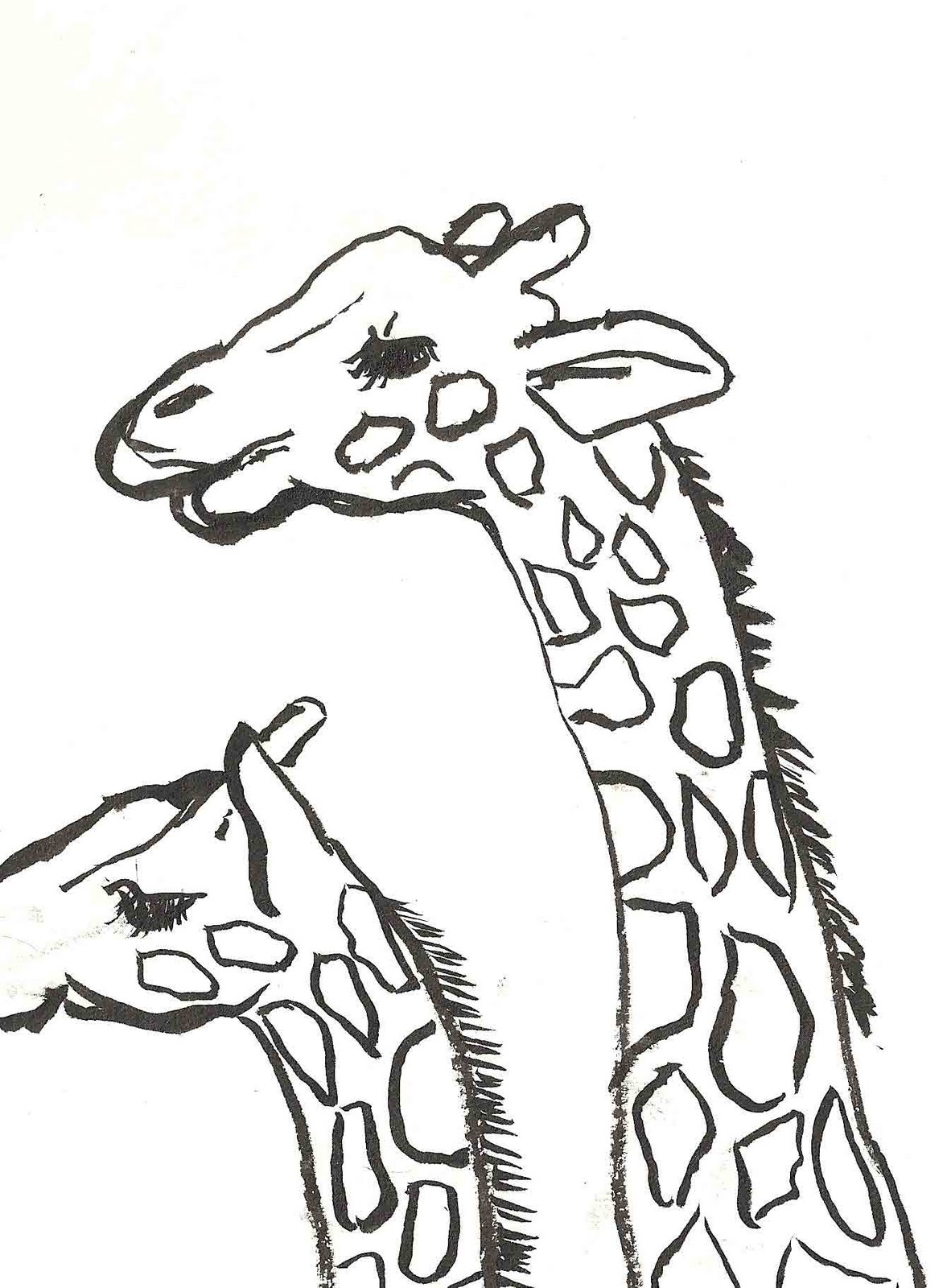 1177x1600 Cartoon Giraffe Drawings