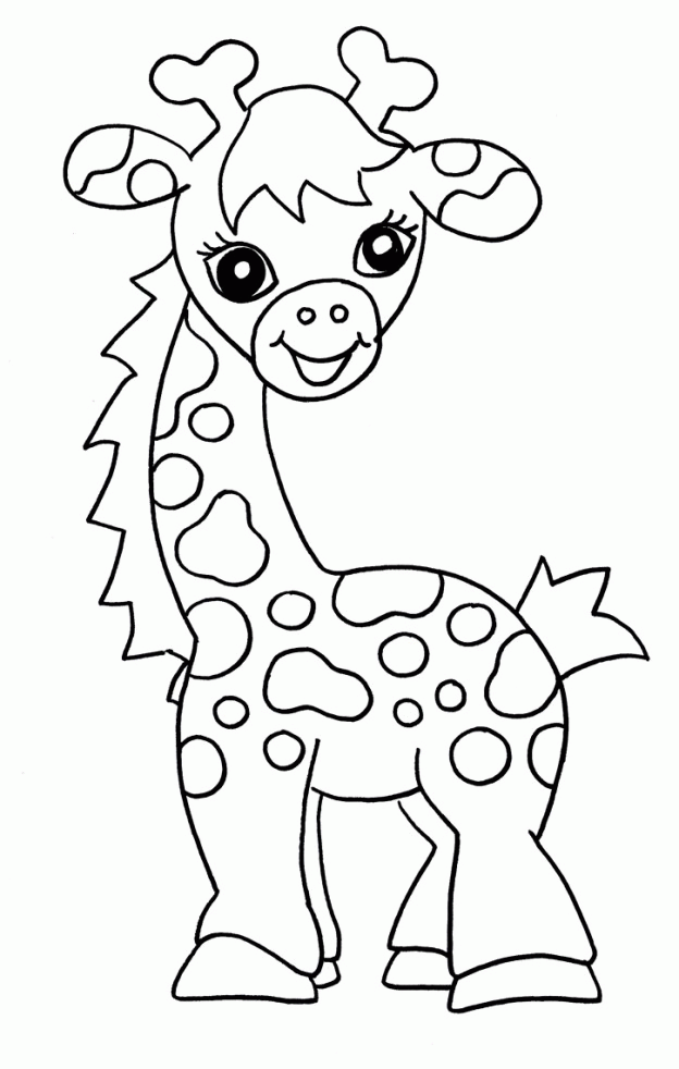 624x982 Cute Coloring Pages Of Giraffes 503585