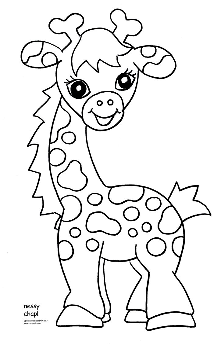 725x1142 Drawn Giraffe Kid