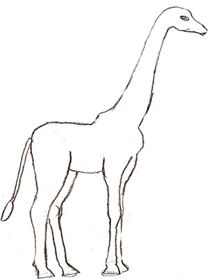 301x400 Easy To Draw Giraffe