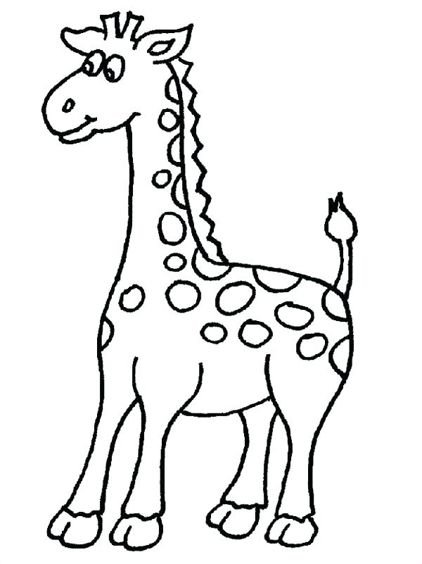 600x801 Inspirational Cute Giraffe Coloring Pages Online Baby Colored