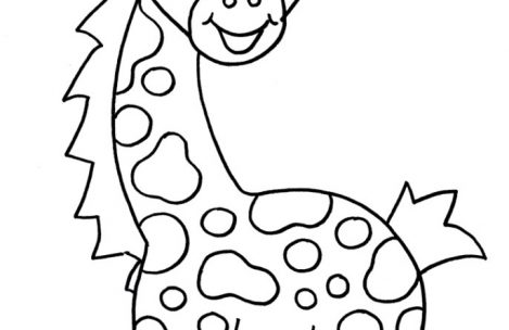 469x304 Giraffe Coloring Pages For Kids Just Colorings
