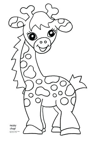 290x456 Baby Giraffe Coloring Pages Also Download Free Baby Giraffe