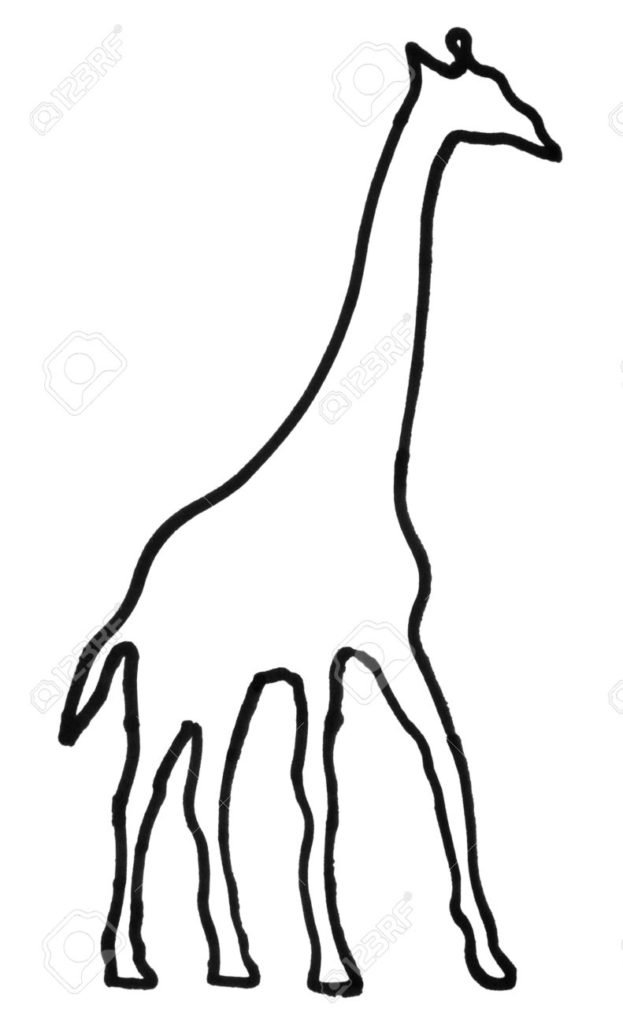 Giraffe Drawing Outline at GetDrawings | Free download