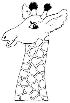 236x347 Simple Giraffe Outline Print Out And Color Pictures Of A Variety
