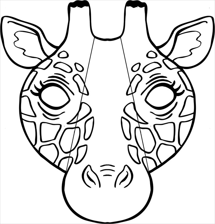 700x729 Animal Mask Template