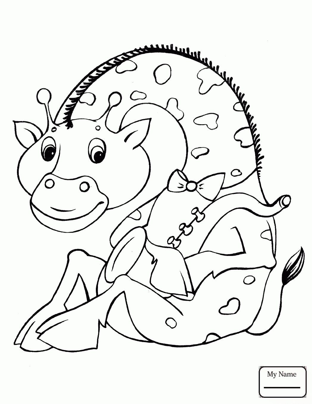 1048x1356 Coloring Pages For Kids Cartoon Giraffe With A Zebra Mammals
