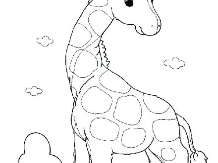 440x330 Giraffe Coloring Pages Or Giraffe Head Coloring Picture 18