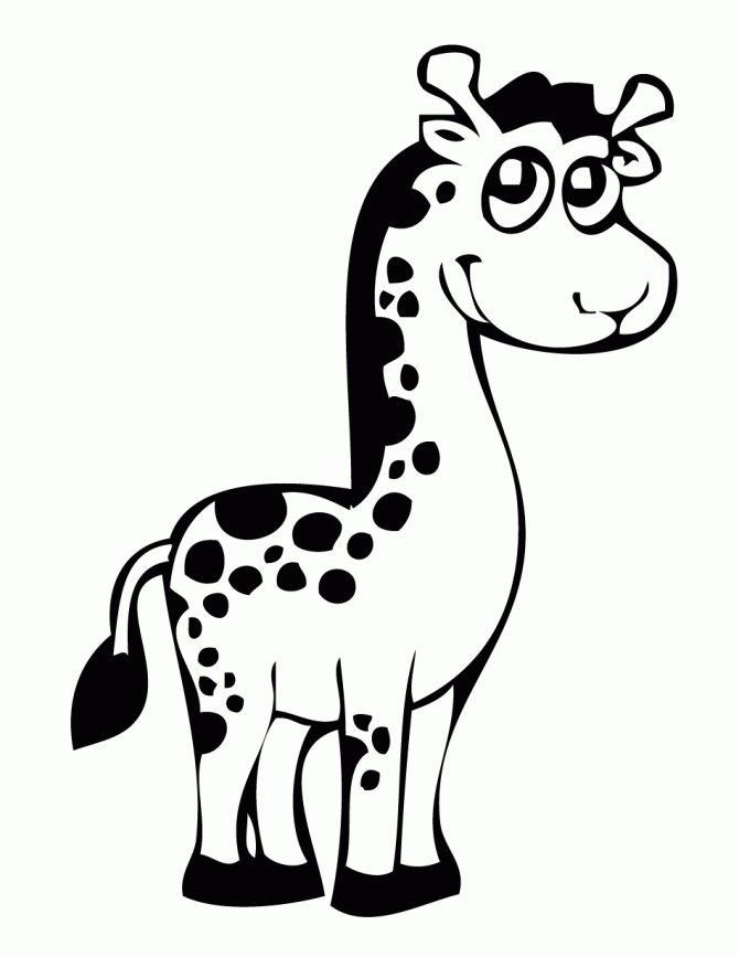 670x867 Coloring Pictures Of Giraffes 514002