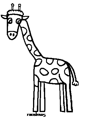 305x407 Giraffe Line Art By Rmnbn05