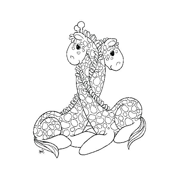 600x600 Giraffes Coloring Pages Walking Giraffe Coloring Page Cute Baby
