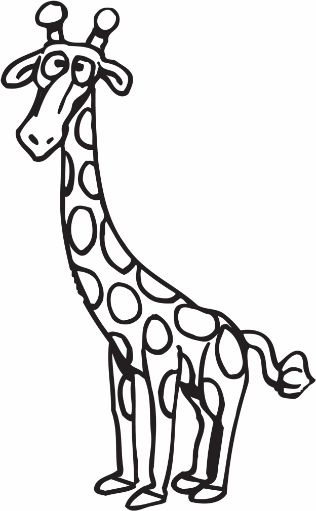 624x1010 Giraffe Coloring Pages For Girls In Pretty Print Paint Printable