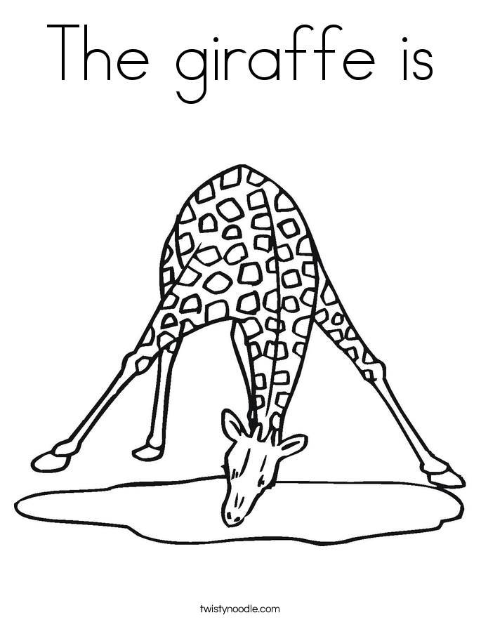685x886 The Giraffe Is Coloring Page