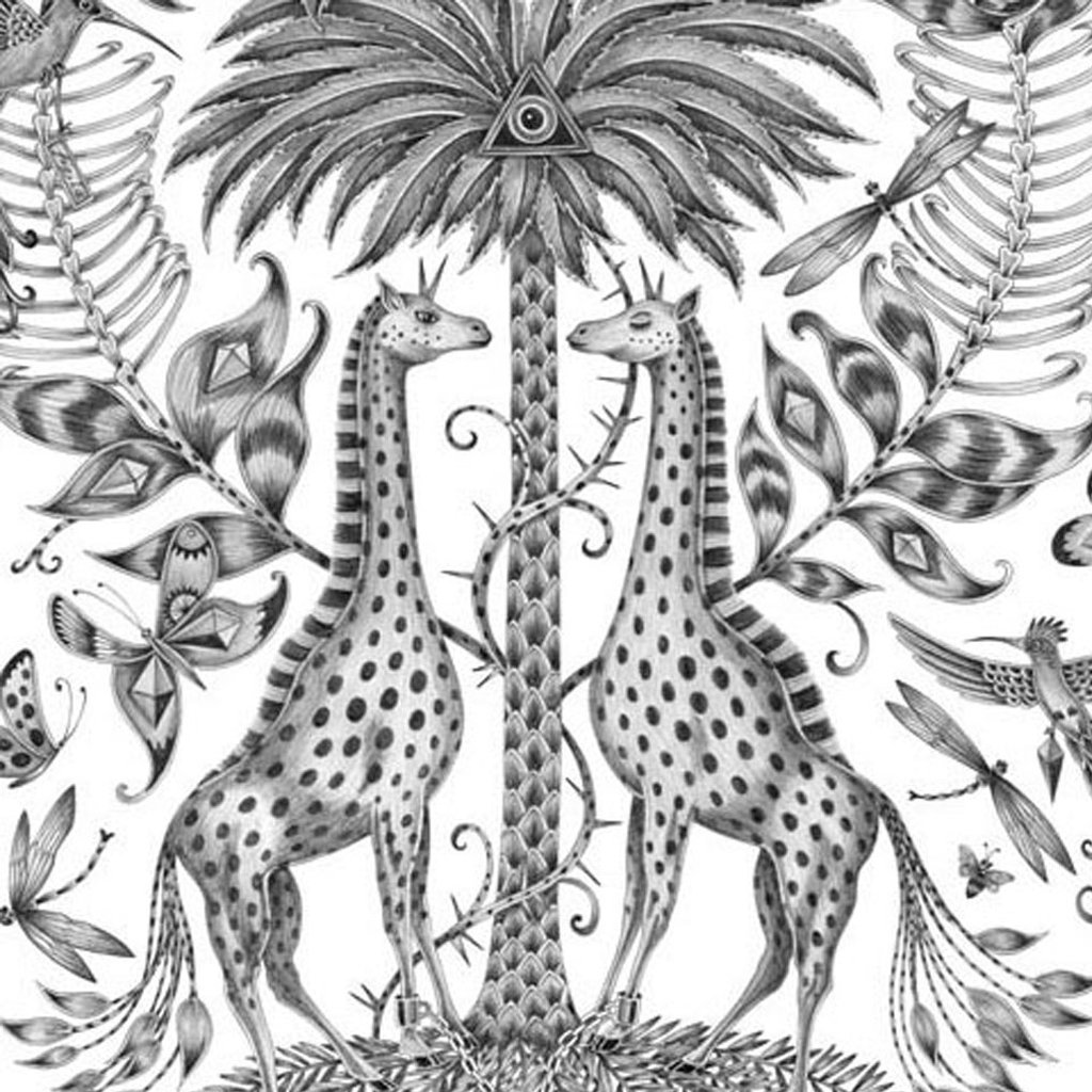 1024x1024 Giraffe Silk Pocket Square Emma J Shipley