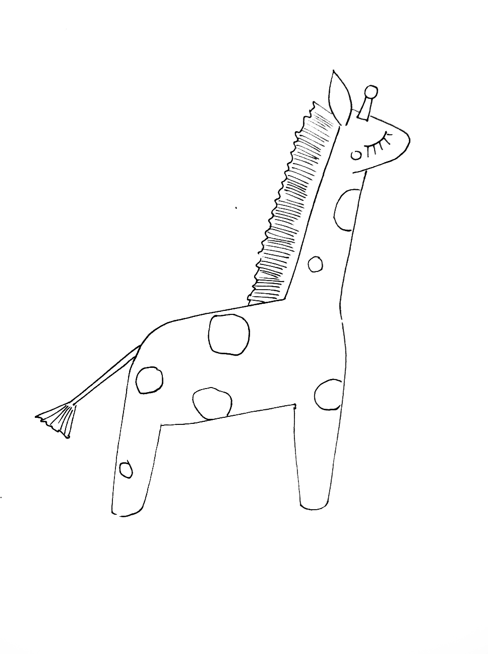 968x1296 Scribble Art Studio Blog Fun New Projects! Giraffe Ornament!