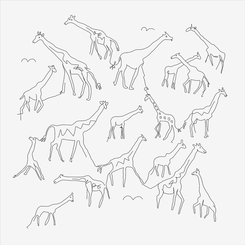 Giraffes Drawing
