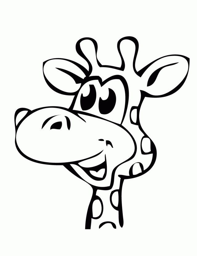 640x828 Giraffe Clipart Drawn