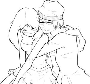 302x284 How To Draw A Boy And Girl Step 8 Drawing Anime
