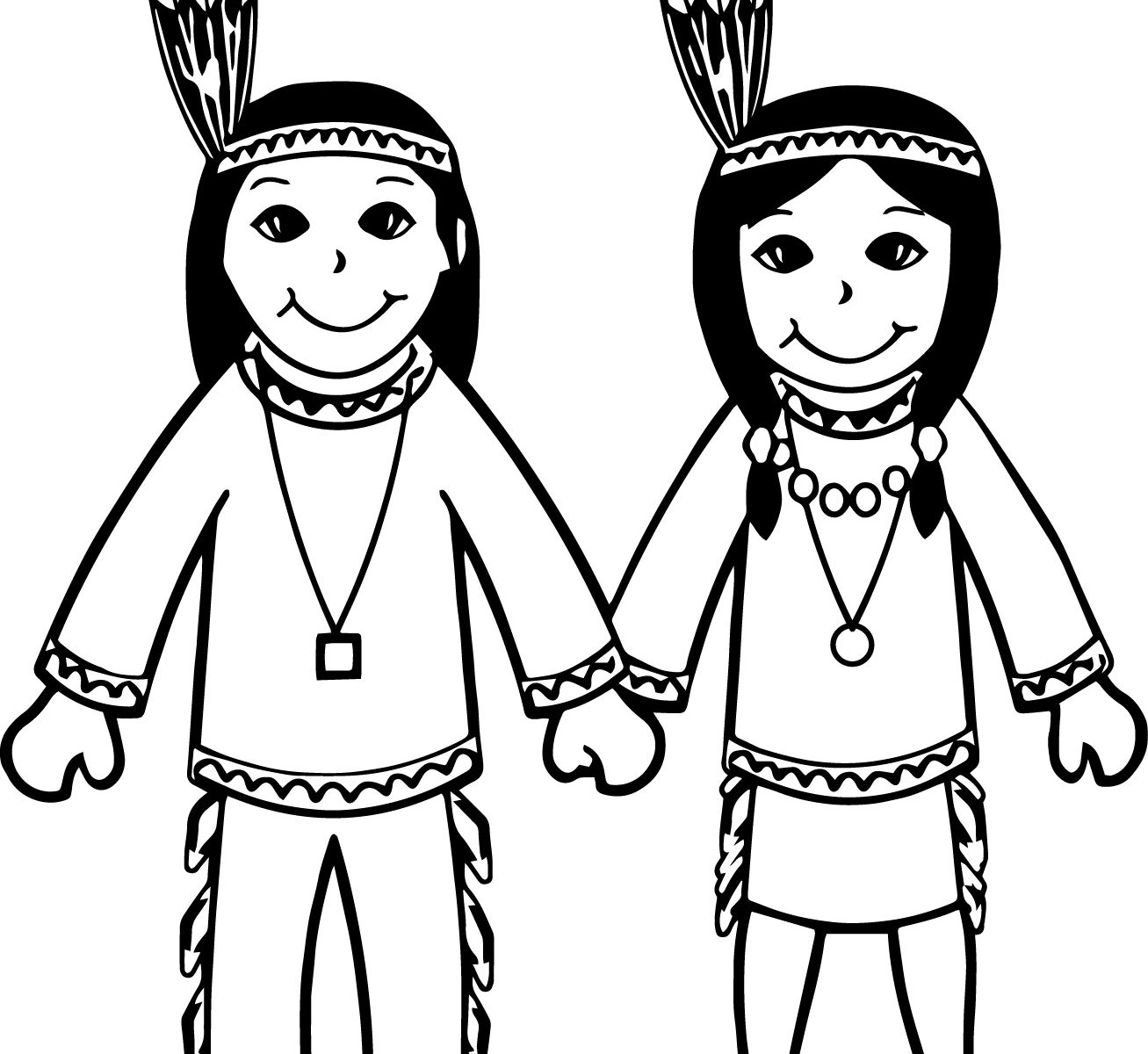 1307x1200 American Arrow And Boy Indian Coloring Page Free Printable Kids