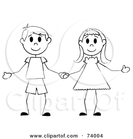 450x470 Clipart Boy And Girl Holding Hands
