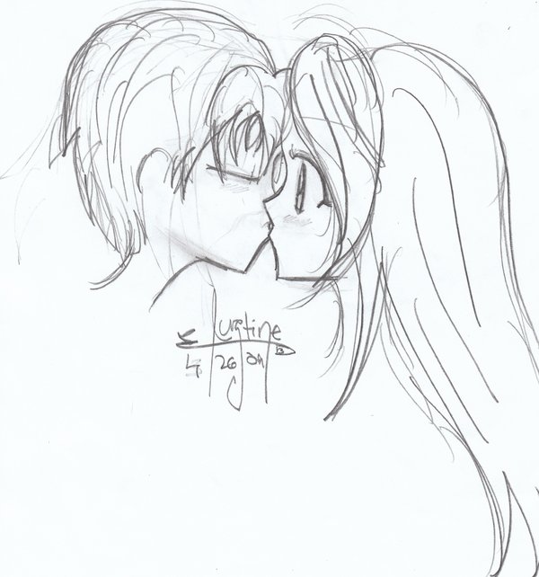 600x642 First Kiss Anime Boy And Girl By Littlelolli60411