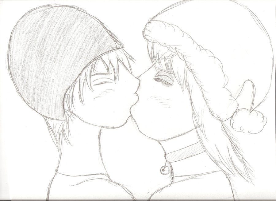 900x654 Boy And Girl Kissing By Animeandwowfreak