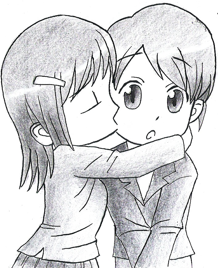 708x870 Chibi Kiss The Cheek By Rcuvyo