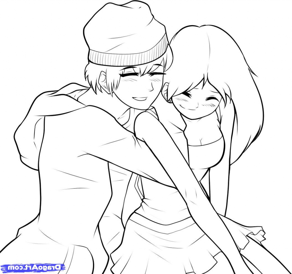 1024x962 Sketches Of Boys And Girl Together