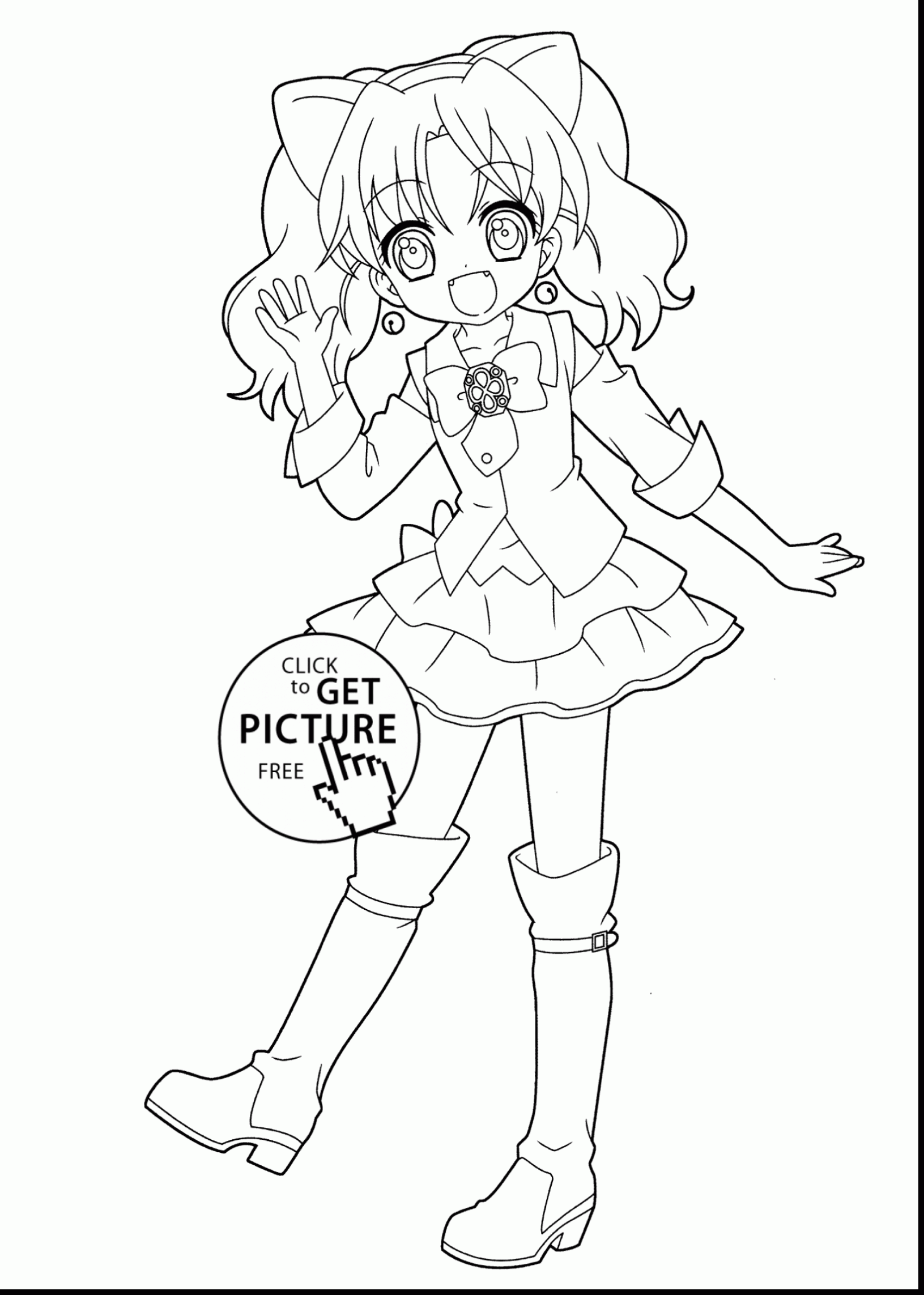 1631x2286 Wonderful Coloring Pages Cute Anime Girl Drawings With Anime Girl