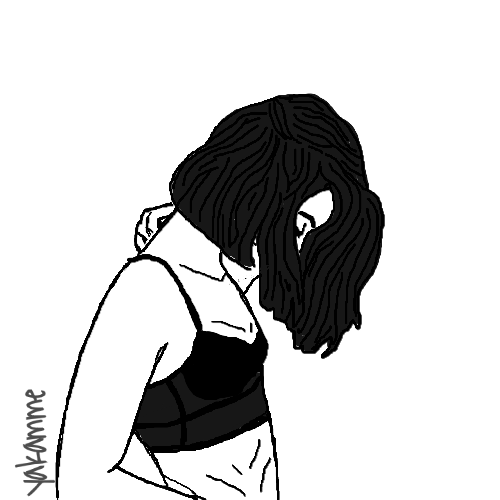 500x500 Art Girl Tumblr Drawing