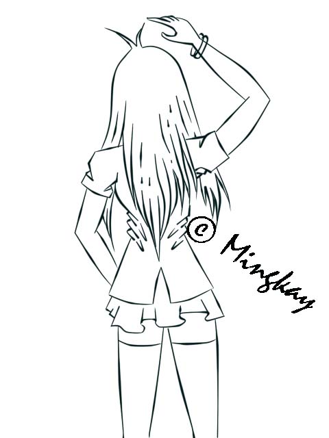 480x640 Girl Back View By Mingkay25