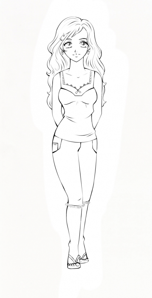 522x1024 Drawing Pictures Full Girl Photo Girl Line Artsugargrl14