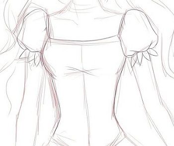 350x294 Photos Easy Drawings Girl Dress,