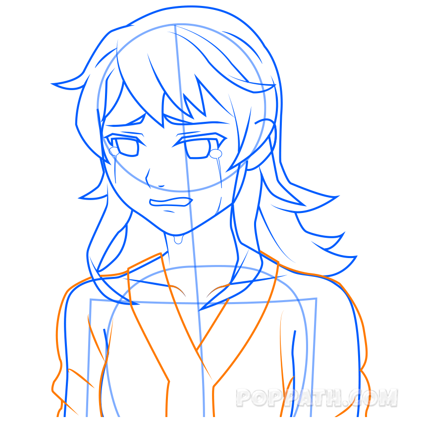 850x850 How To Draw A Crying Girl Pop Path