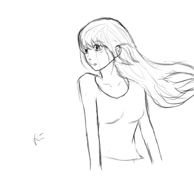 750x684 Anime Girl Is Crying By Fynns