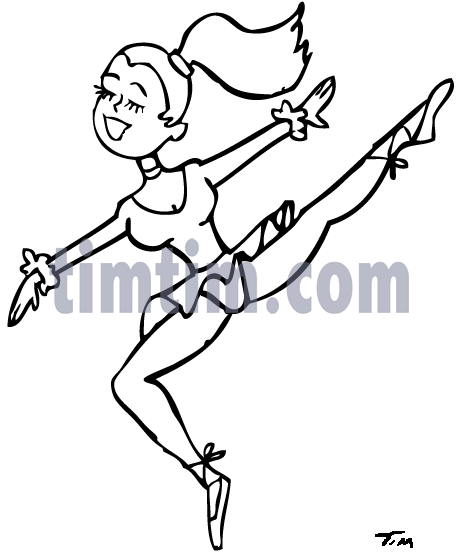 458x558 Free Drawing Of Ballerina Bw From The Category Dance