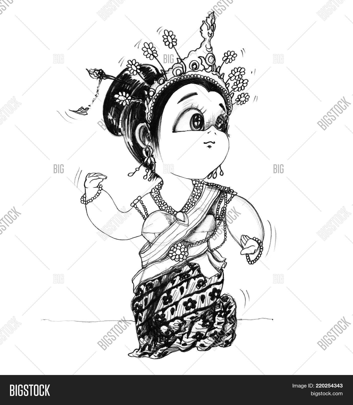 1413x1620 Thai Girl Dancing Central Srivichai Image Amp Photo Bigstock