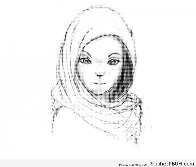 650x554 Muslim Girl Drawing Drawings 003 Prophet Pbuh (Peace Be Upon Him)