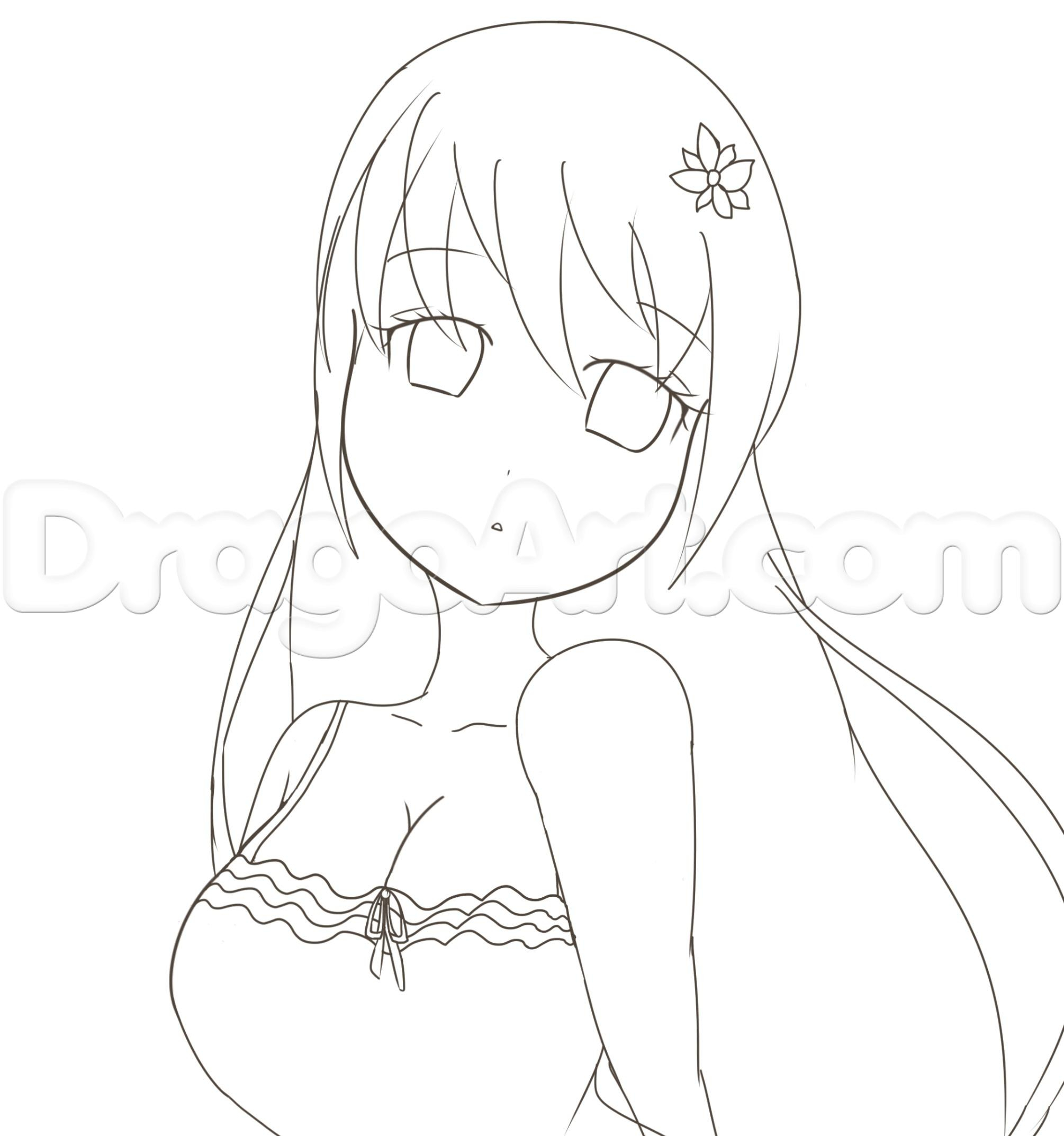 2010x2146 Drawing A Anime Girl How To Draw Anime Girl, Step By Step, Anime