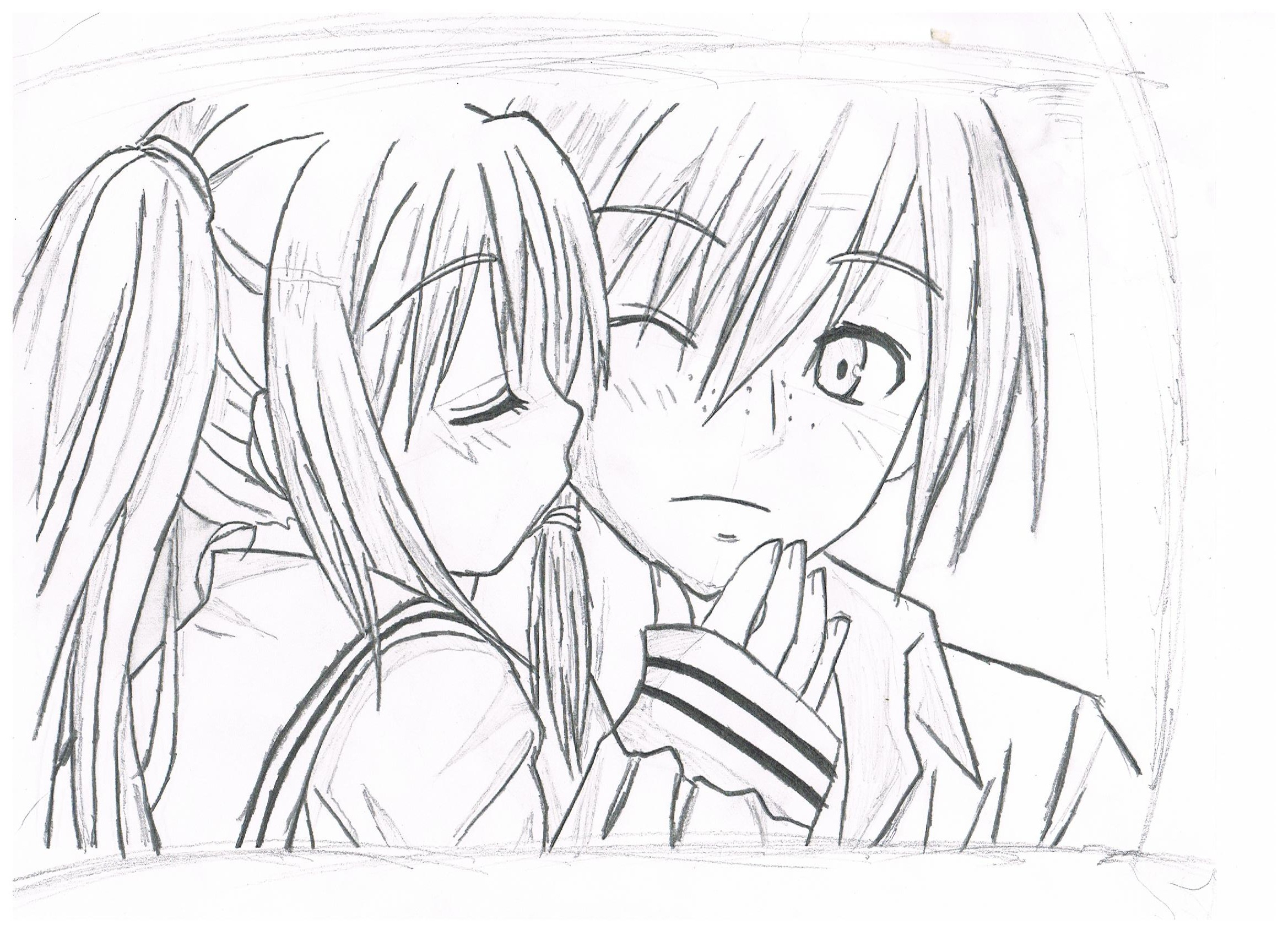 2338x1700 Boy And Girl In Love Anime Sketch Girls And Boys Sketch Wallpaper