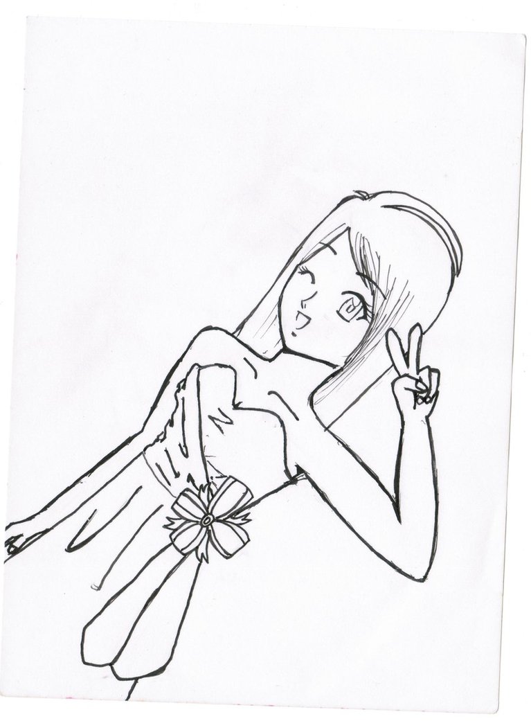 767x1041 Anime Girl In A Cocktail Dress By Pehlx94