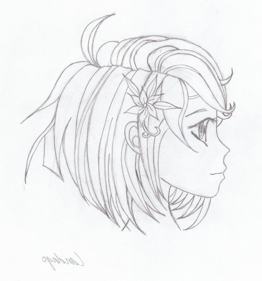 882x944 Easy Art Drawings Side View Of Girls Gallery Girl In Side View