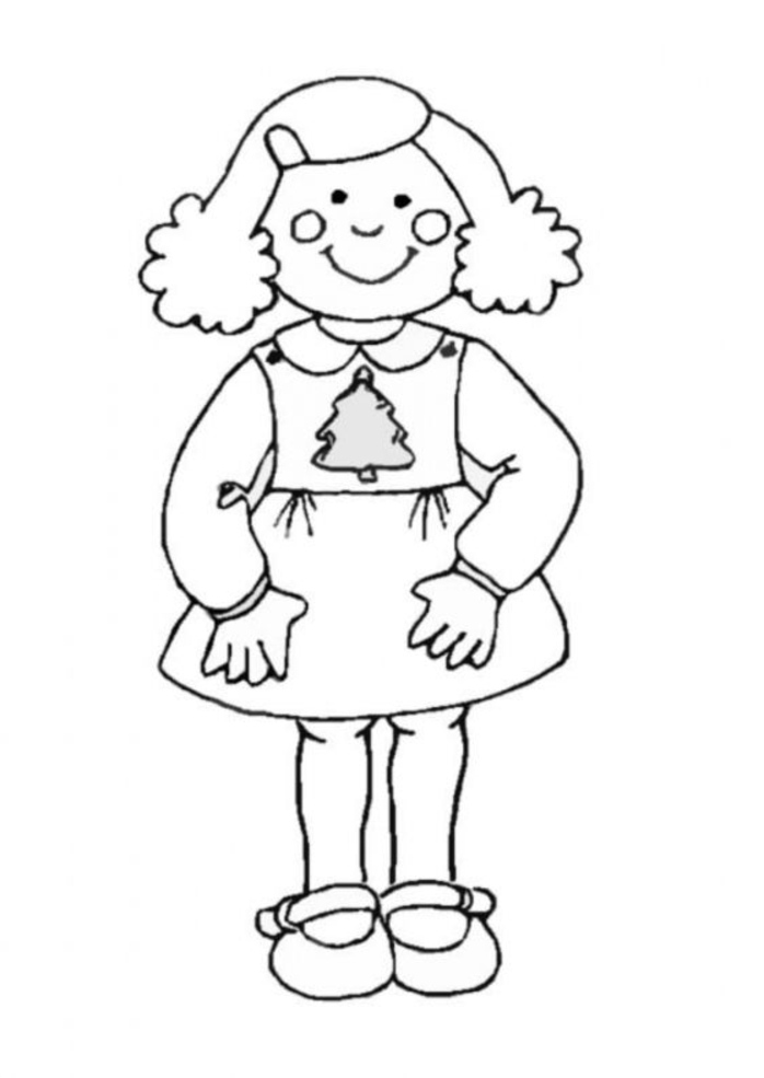 698x985 Girl Cartoon Coloring Pages Coloring Page