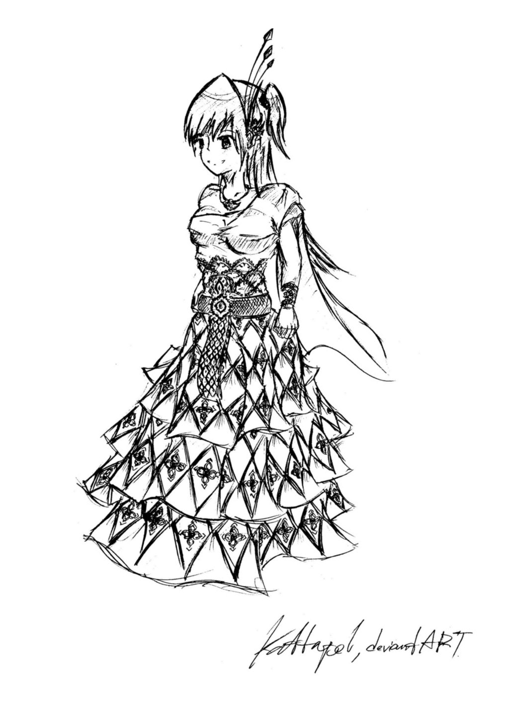 1024x1410 Girl In Thai Dress By Kattapol