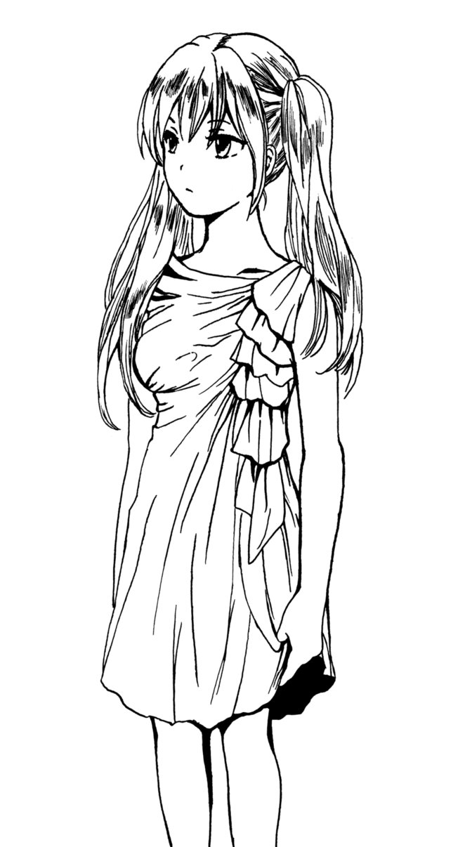 662x1206 Manga Girl In Nice Dress By Nehalem501