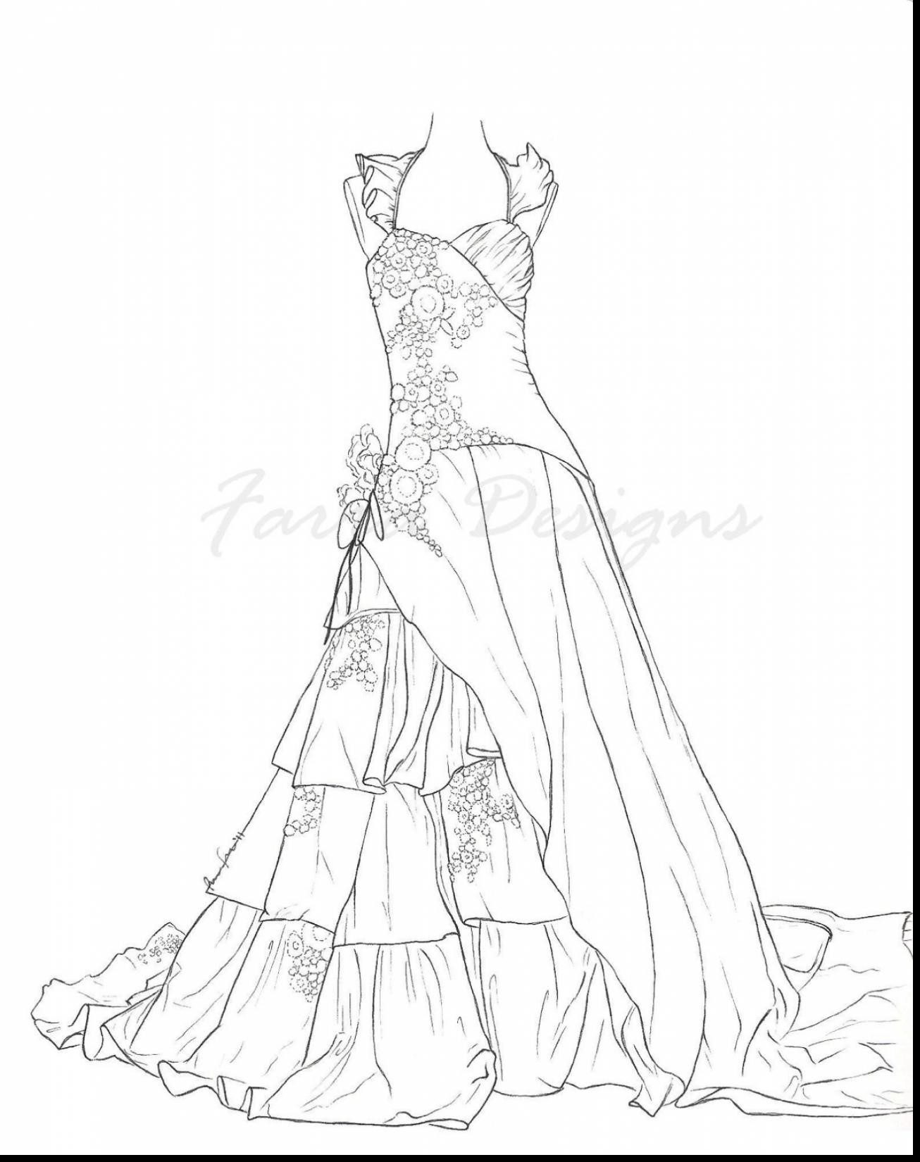 1306x1650 Wedding Dress Beautiful Coloring Page For Girls Luxury Girl